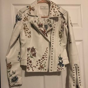 Funky leather-like studded jacket! Add a lil spice to ya life!